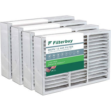 Filterbuy 16x25x5 Air Filter MERV 13 Pleated HVAC AC Furnace